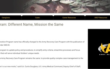 Fort Campbell WTB reflagged to Soldier Recovery Unit remains committed to supporting wounded, ill and injured Soldiers