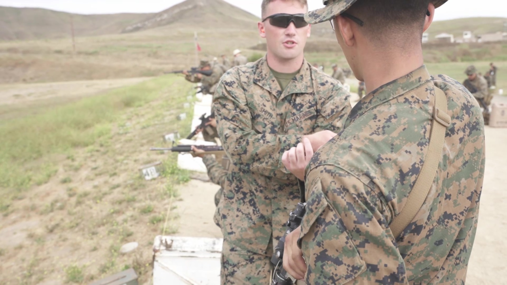 U.S. Marines with 5th Battalion, 14th Marine Regiment conduct their annual rifle range training  on Camp Pendleton, Calif., July 12, 2020. Marines across Marine Forces Reserve are reminded that unit readiness is paramount during these challenging times, and remains a primary focus during annual training. (U.S. Marine Corps video by Cpl. Daniel R. Betancourt Jr.)