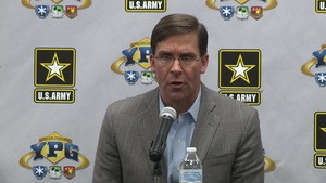 Dr. Mark Esper at U.S. Army Yuma Proving Ground