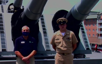 Battleship Wisconsin Shout-out for Navy Week Madison 2020