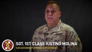 Working in a COVID-19 environment with Sgt. 1st Class Justino Molina