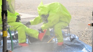 386th ECES Emergency Management conducts decon exercise