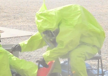 386th ECES Emergency Management conducts decon exercise
