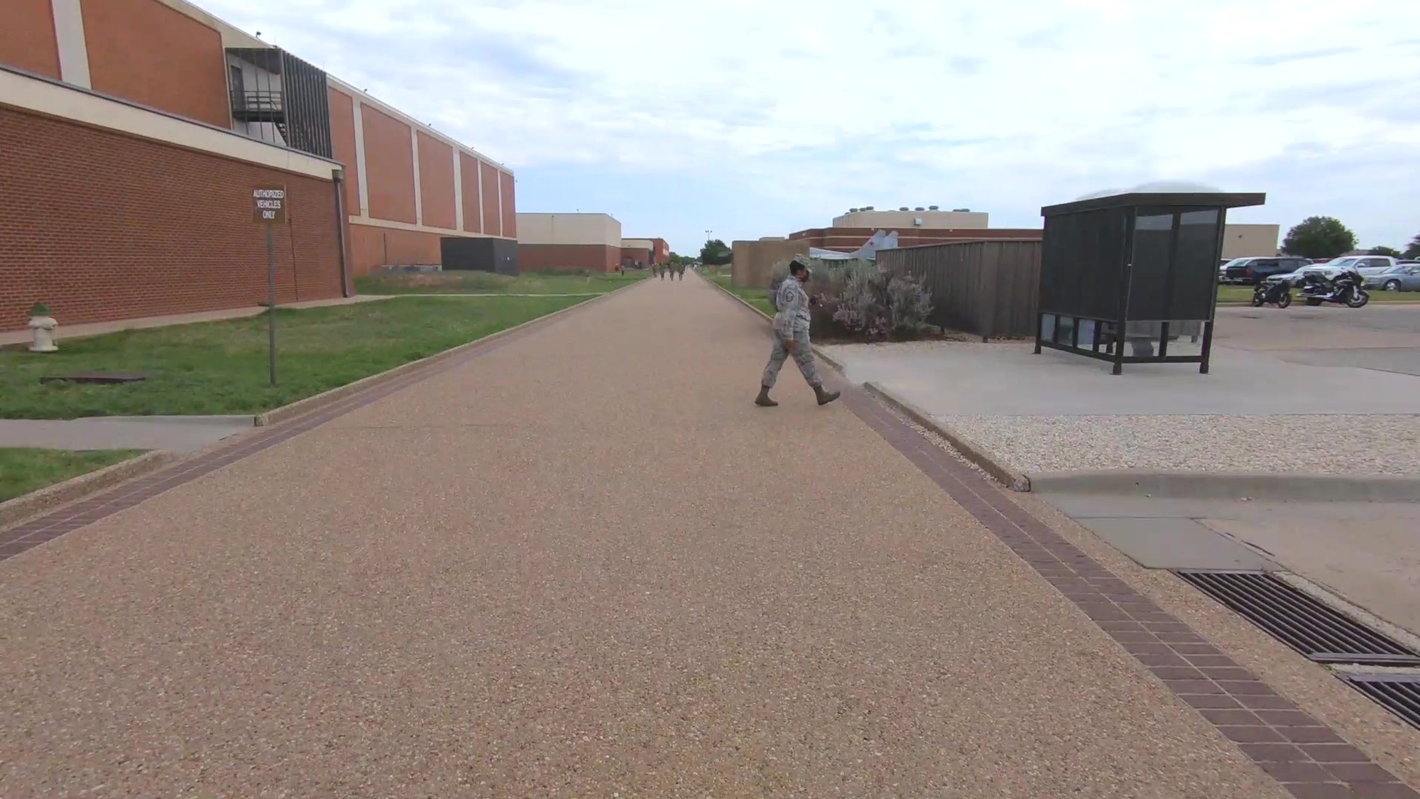 A hyperlapse from the point of view (POV) of someone walking along Goodfellow&#39;s troop walk!