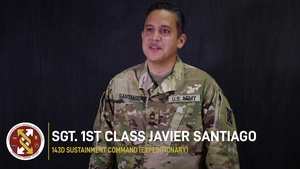 Working in a COVID-19 environment with Sgt. 1st Class Javier Santiago