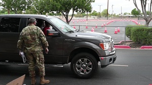 AZ National Guard assists at Maryvale HS COVID-19 testing site