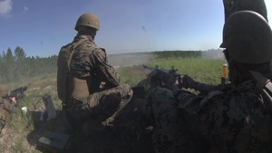 3rd Force Recon Sends Rounds Down Range: B-Roll