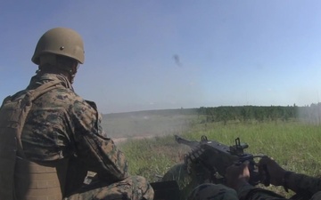 3rd Force Recon Sends Rounds Down Range: B-Roll