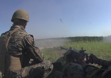 3rd Force Recon Sends Rounds Down Range: B-Roll