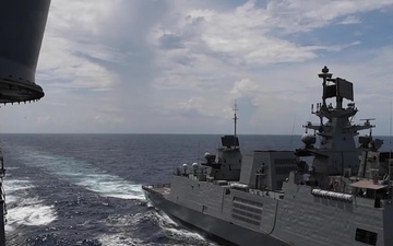 Nimitz Carrier Strike Group Conducts Operations With Indian Navy