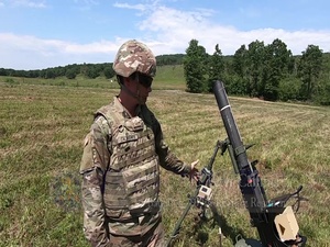PA Guard Soldiers train on 120mm mortars