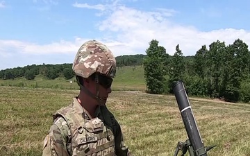 PA Guard Soldiers train on 120mm mortars