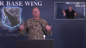 Wright-Patterson AFB Coronavirus Situation Update Live Town Hall
