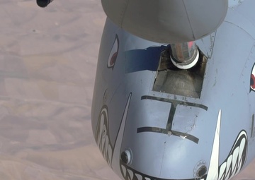 Tankers Conduct Air-to-Air Refueling With A-10s
