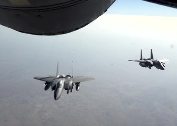 KC-135 Keeps the Eagles Fueled