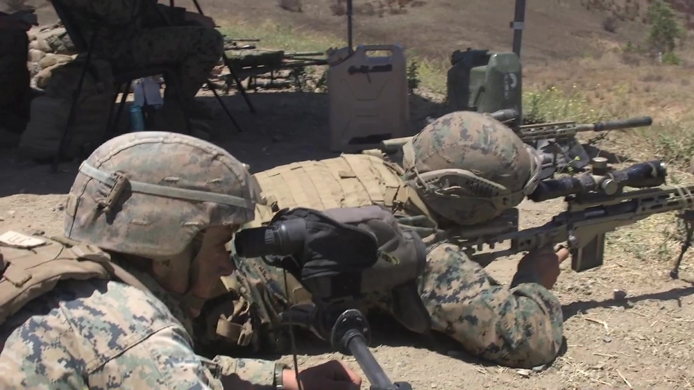 DVIDS - Video - B-roll: Marines engage targets during Scout Sniper Course