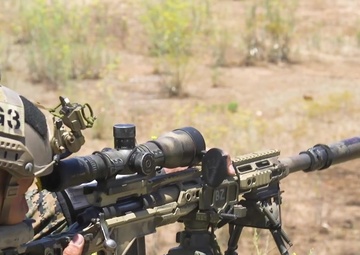 Marines engage targets during Scout Sniper Course