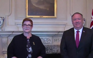 Camera Spray - Secretary Pompeo Meets With Australian Foreign Minister Marise Payne, at the Department of State.