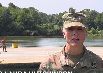 101st ABN DIV Engineers and USACE Nashville District partner to load at Lock C for JRTC Rotation