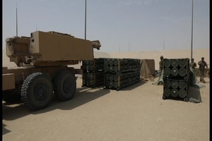 Soldiers Train with High Mobility Artillery Rocket System