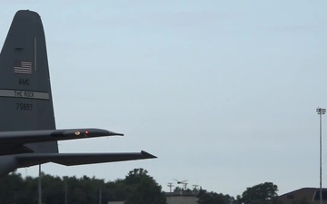 Herk Nation Stampede (B-Roll of C-130J Taxiing and Takeoff)