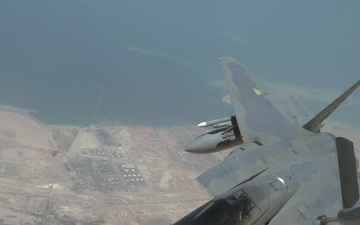 F-15 Strike Eagles refueling