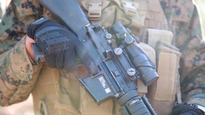 U.S. Marines conduct section defense range