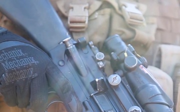 U.S. Marines conduct section defense range