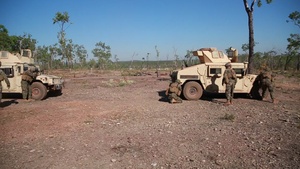 U.S. Marines conduct evacuation, fire and maneuver range