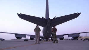 KC-135R Maintenance at Al Udeid Air Base, Qatar