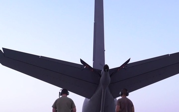 KC-135R Maintenance at Al Udeid Air Base, Qatar