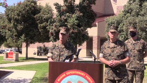 I MEF Press Conference, Response to a training accident from Camp Pendleton, Calif.