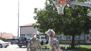 KFOR dedicates basketball court to primary school playground