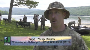 Vermont Army National Guard Zodiac Training