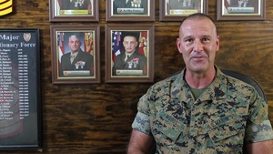 III MEF Sergeant Major introduces himself