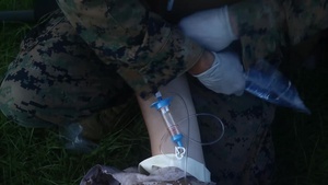 You call a corpsman! CLB-31, 31st MEU care for and evacuate simulated casualties