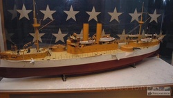 Navy Week Portland-Maine Shout-out featuring builder's model of USS Maine (ACR 1)