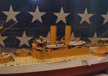 Navy Week Portland-Maine Shout-out featuring builder's model of USS Maine (ACR 1)