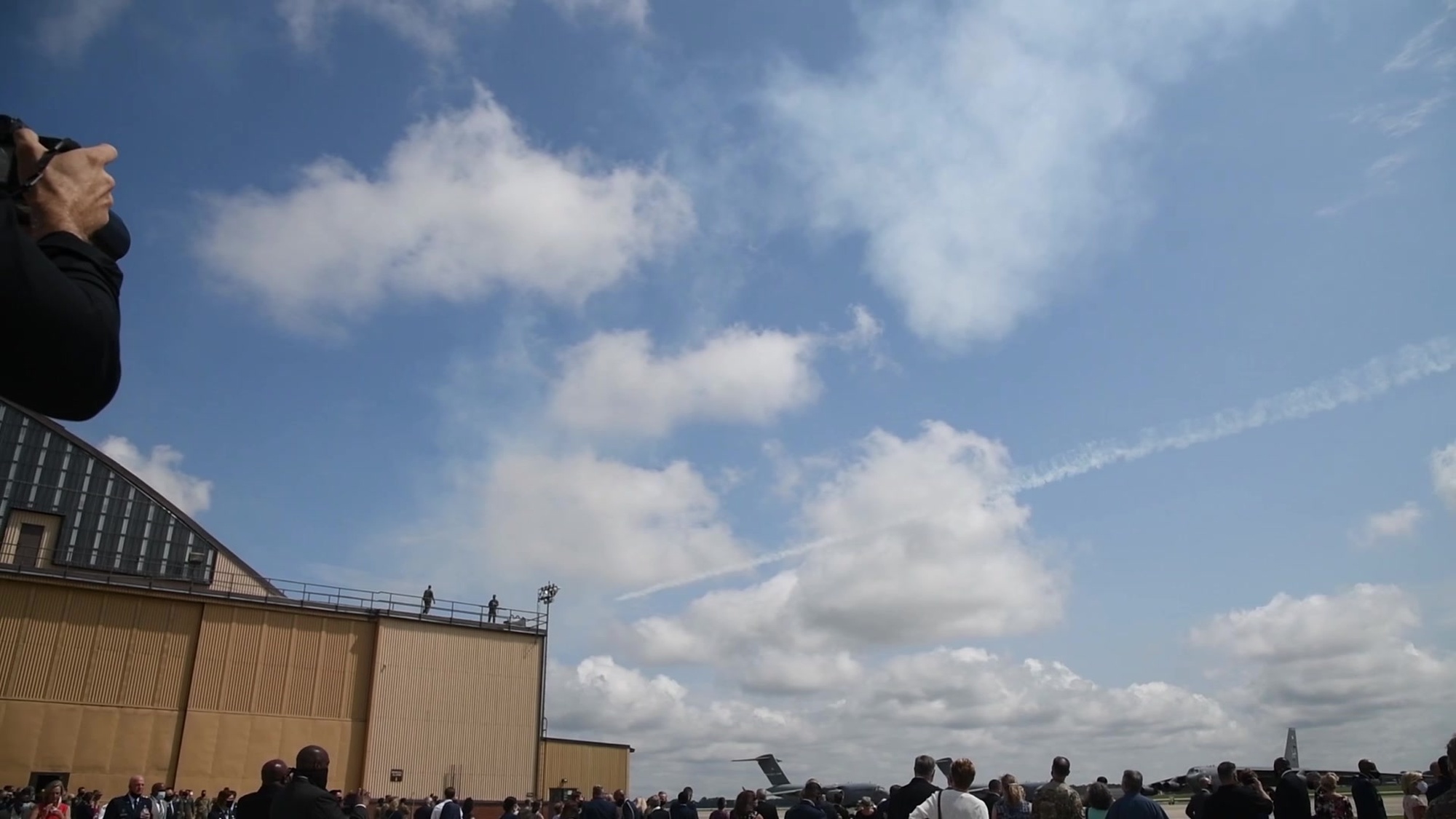 An aerial review was held at Joint Base Andrews, MD, August 6, 2020 following a Transfer of Responsibility ceremony where Gen. Charles Q. Brown, Jr. assumed the duties of Air Force Chief of Staff from Gen. David L. Goldfein.
