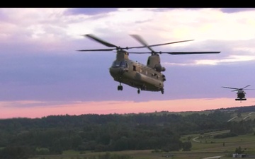 12th CAB conducts dual door gunnery during aerial gunnery.