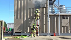 U.S. Army Civilian Firefighters Annual Certification Training B-Roll Footage