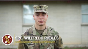 Working in a COVID-19 environment with Spc. Wilfredo Robles