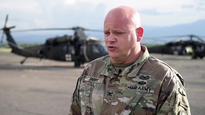 An interview with the commander.