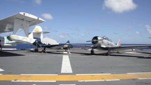 Warbirds Aboard USS Essex Pull In To Hawaii