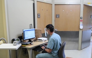 (B-roll) Airmen provide support during COVID-19 operations at Kaweah Delta Medical Center in California