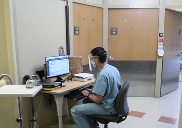 (B-roll) Airmen provide support during COVID-19 operations at Kaweah Delta Medical Center in California