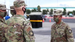 Florida Adjutant General Visits Miami Community Based Testing Sites