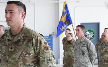 B-Roll Of Mission Support Group Change Of Command Ceremony