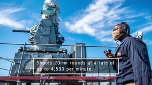 CIWS is Fired Aboard USS Germantown (LSD 42) During Live-Fire Exercise