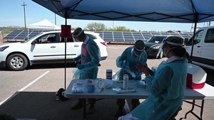 Arizona National Guard hosts COVID-19 test site with the Tohono O’odham Nation